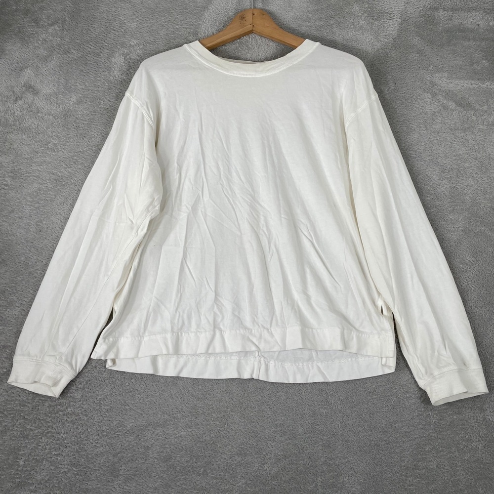 FP Movement Free People Shirt Womens XS White Cotton Relaxed Fit Athleisure